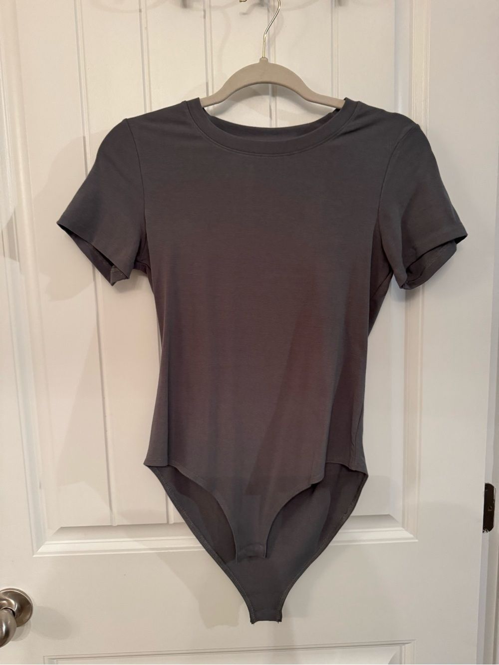 Basic Short Sleeve Bodysuit - Olive Green